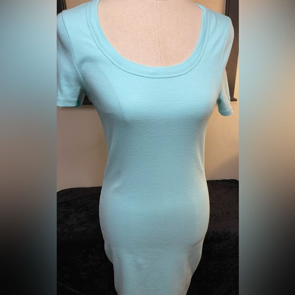Cotton On Aqua Wave Dress - Size Large